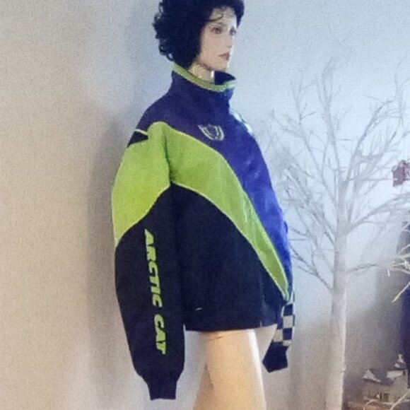 Vintage Arctic Cat  Team Mens 2 in 1Jacket  Chest 54" ( Doubled) Length 28" - Picture 2 of 16